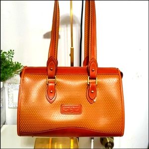 NWOT DOONEY & BOURKE CABRIO LEATHER DOT SHOULDER BAG